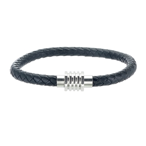 Armband - Herrarmband i skinn och stål