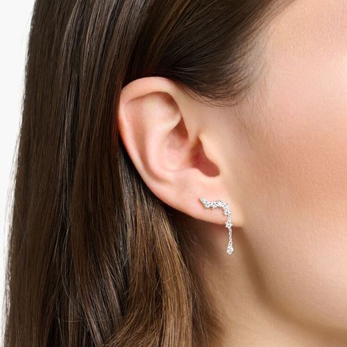 Örhänge - Örhängen öronklättrare iskristaller silver